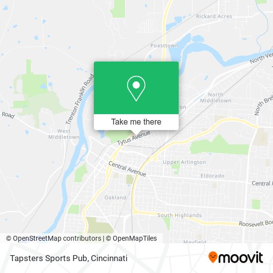 Tapsters Sports Pub map