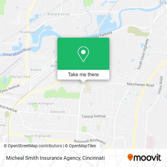 Mapa de Micheal Smith Insurance Agency