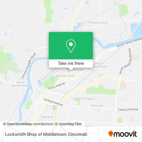 Mapa de Locksmith Shop of Middletown