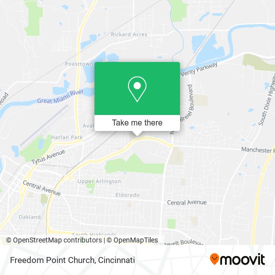 Freedom Point Church map