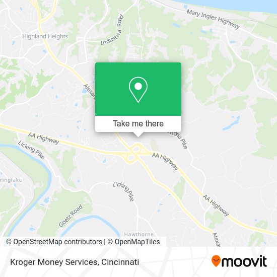 Mapa de Kroger Money Services