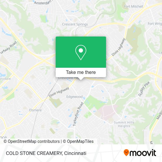 Mapa de COLD STONE CREAMERY