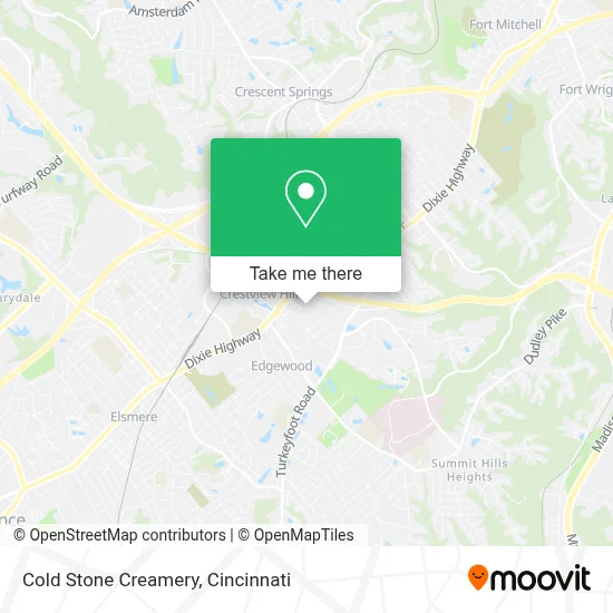 COLD STONE CREAMERY map