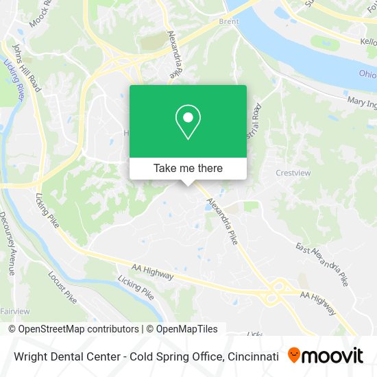 Mapa de Wright Dental Center - Cold Spring Office