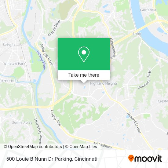 Mapa de 500 Louie B Nunn Dr Parking