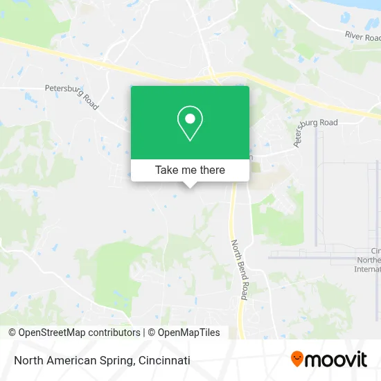 North American Spring map