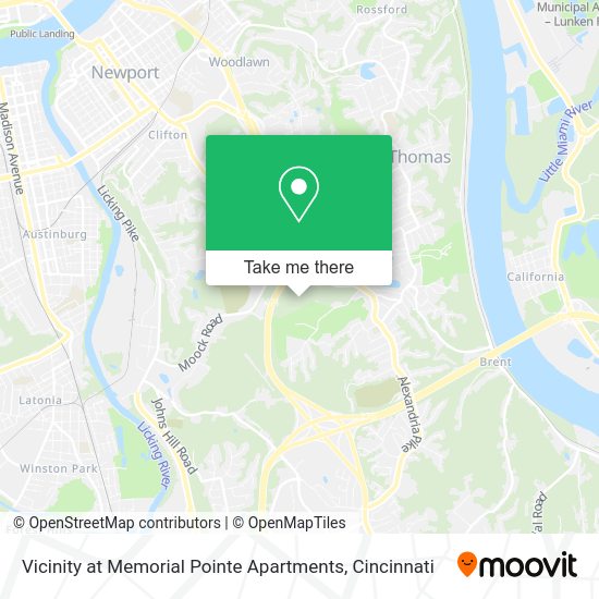 Vicinity at Memorial Pointe Apartments map