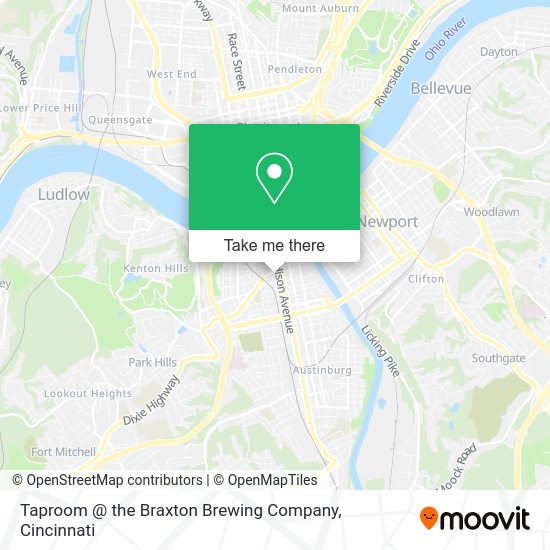 Taproom @ the Braxton Brewing Company map