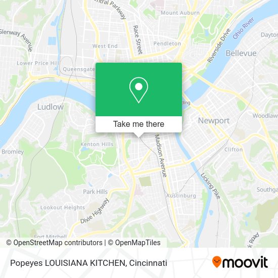 Popeyes LOUISIANA KITCHEN map