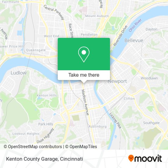 Kenton County Garage map