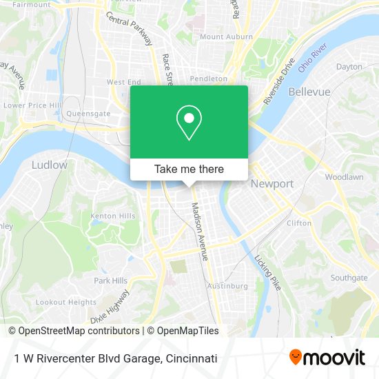 1 W Rivercenter Blvd Garage map