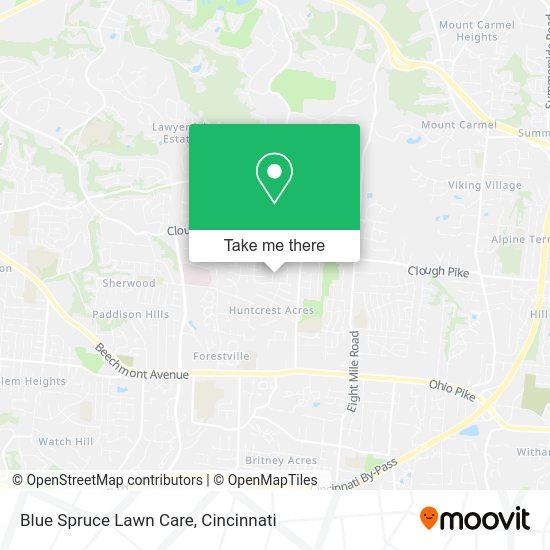 Blue Spruce Lawn Care map