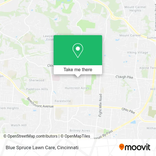 Blue Spruce Lawn Care map