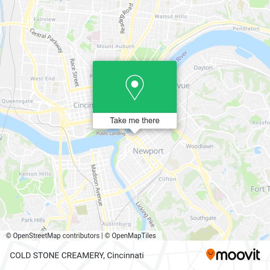 Mapa de COLD STONE CREAMERY