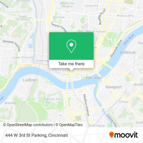 Mapa de 444 W 3rd St Parking