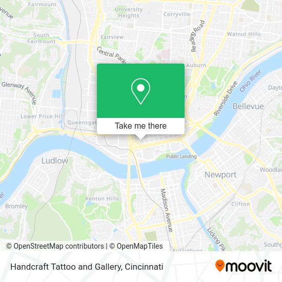 Mapa de Handcraft Tattoo and Gallery