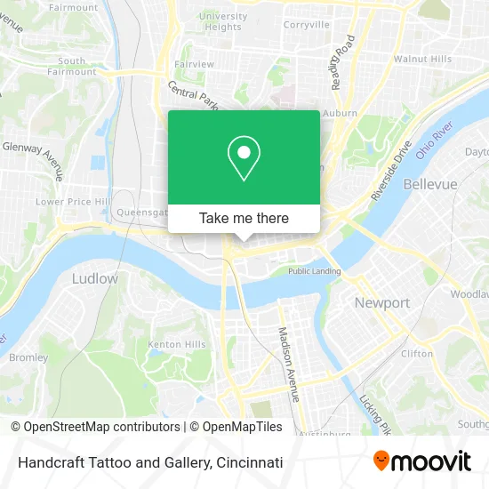 Handcraft Tattoo and Gallery map