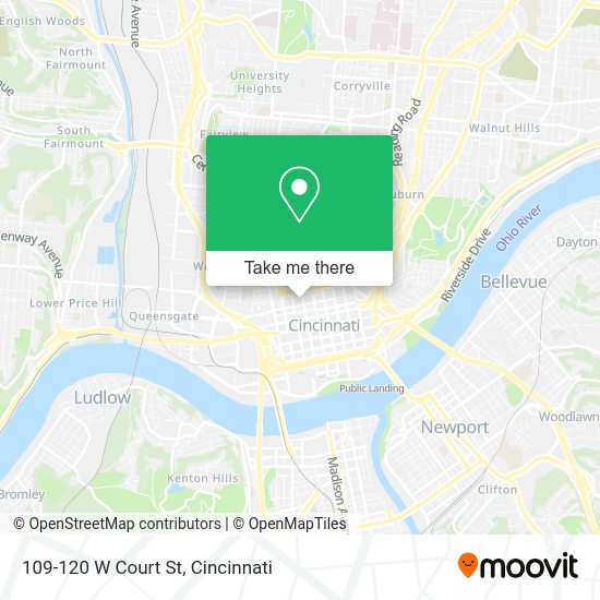 109-120 W Court St map