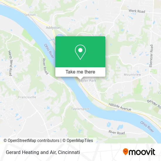 Gerard Heating and Air map