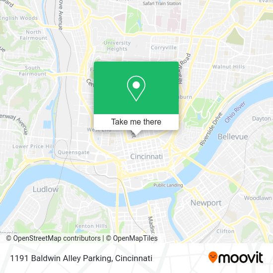 1191 Baldwin Alley Parking map
