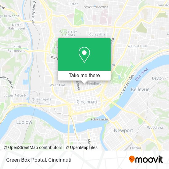 Mapa de Green Box Postal