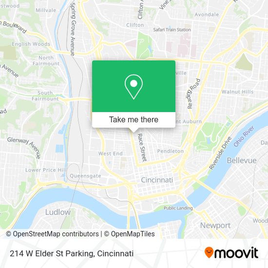 214 W Elder St Parking map