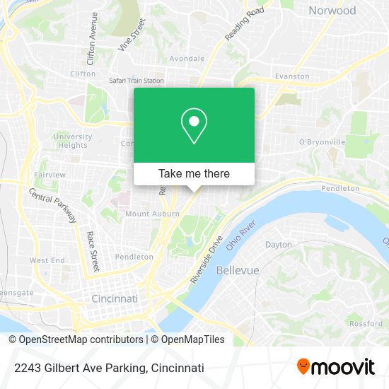 Mapa de 2243 Gilbert Ave Parking