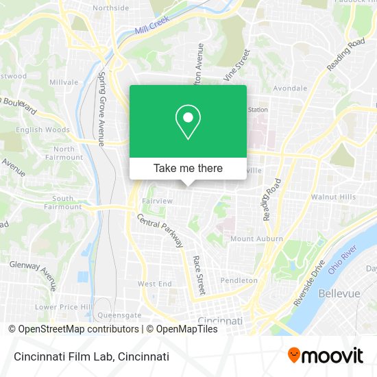 Cincinnati Film Lab map