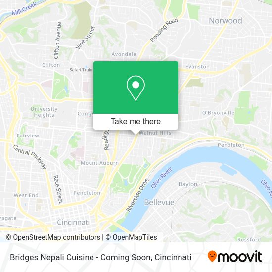 Mapa de Bridges Nepali Cuisine - Coming Soon