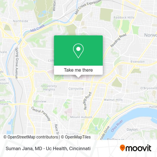 Suman Jana, MD - Uc Health map