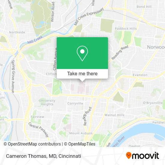 Cameron Thomas, MD map