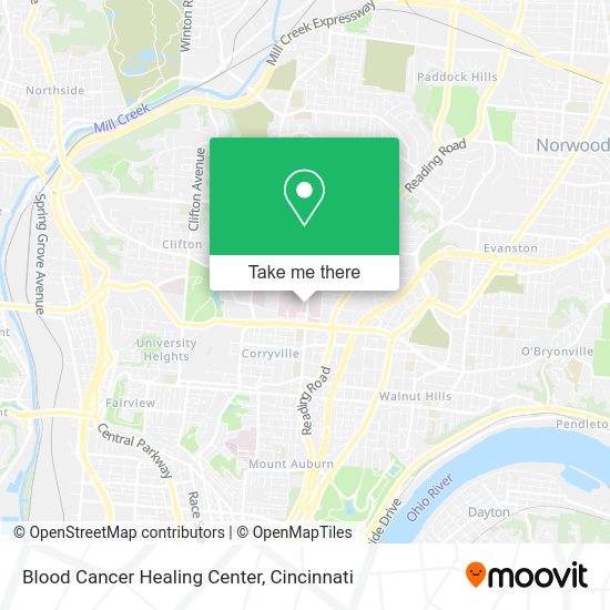 Mapa de Blood Cancer Healing Center