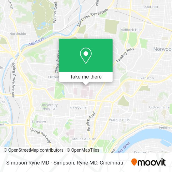 Simpson Ryne MD - Simpson, Ryne MD map