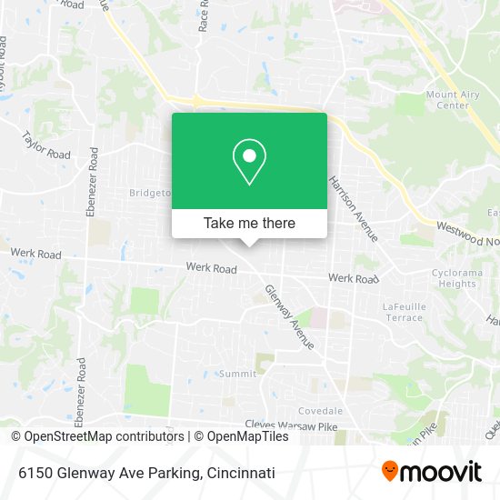 Mapa de 6150 Glenway Ave Parking