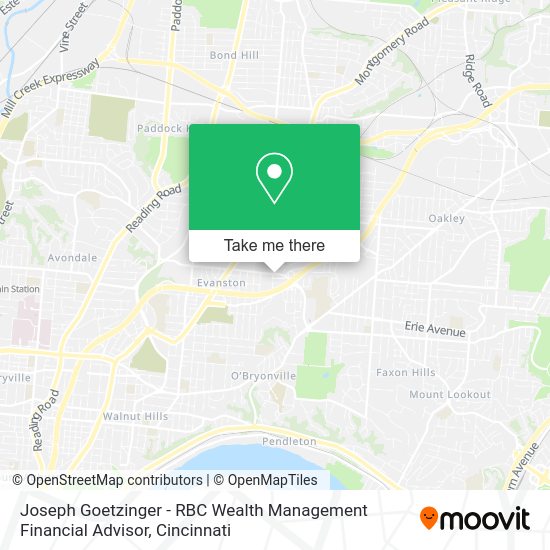 Mapa de Joseph Goetzinger - RBC Wealth Management Financial Advisor