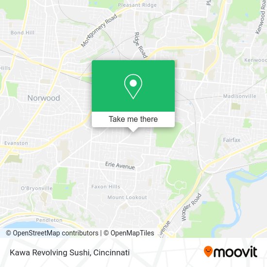 Kawa Revolving Sushi map