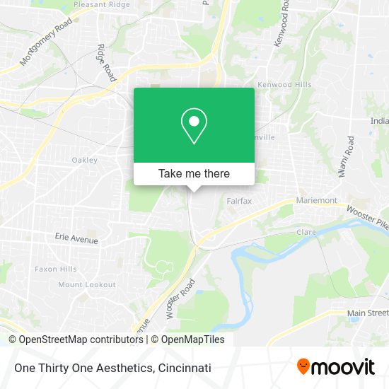 Mapa de One Thirty One Aesthetics