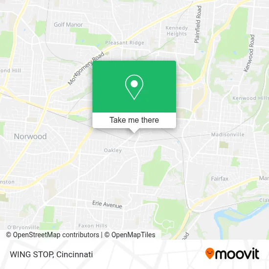 WING STOP map
