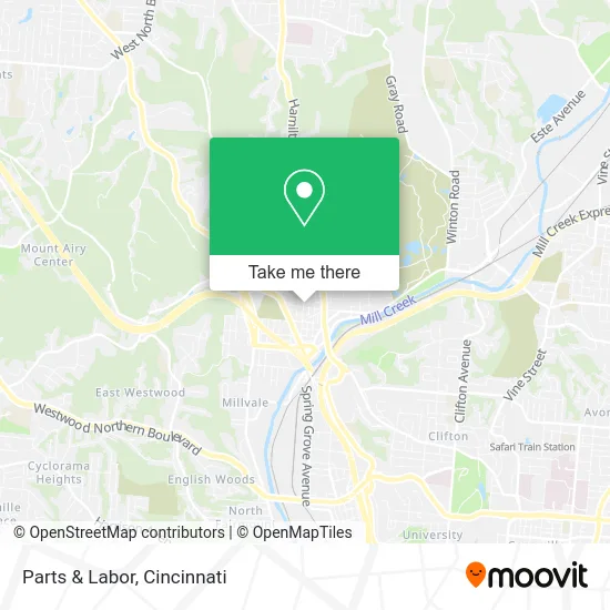 Parts & Labor map
