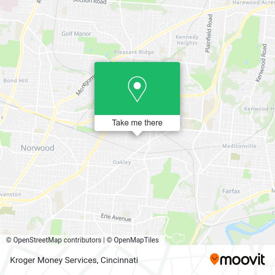 Mapa de Kroger Money Services
