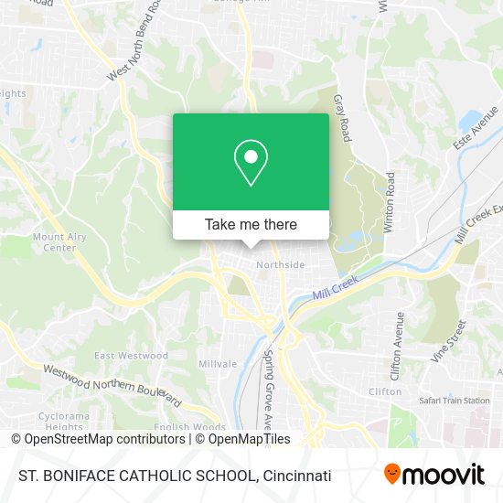 Mapa de ST. BONIFACE CATHOLIC SCHOOL