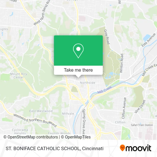 Mapa de ST. BONIFACE CATHOLIC SCHOOL