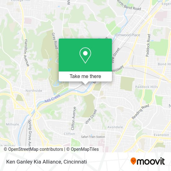 Ken Ganley Kia Alliance map