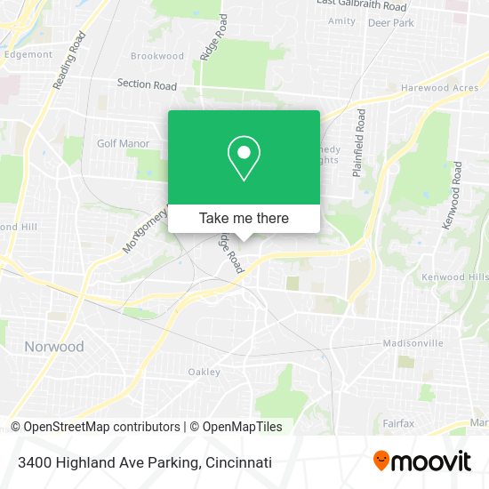 3400 Highland Ave Parking map