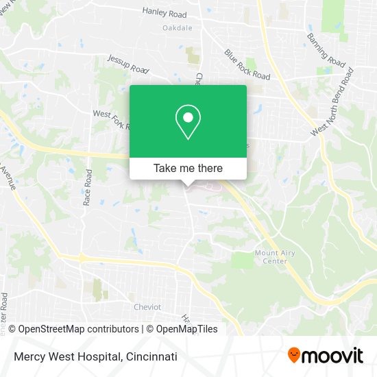 Mercy West Hospital map