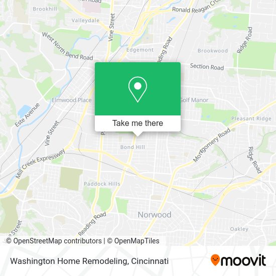 Washington Home Remodeling map