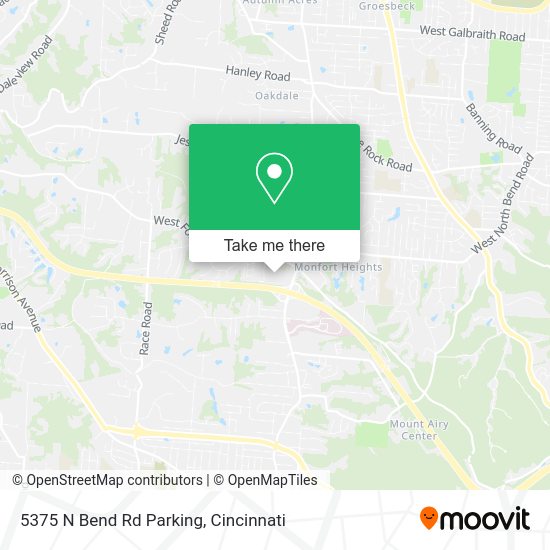 5375 N Bend Rd Parking map