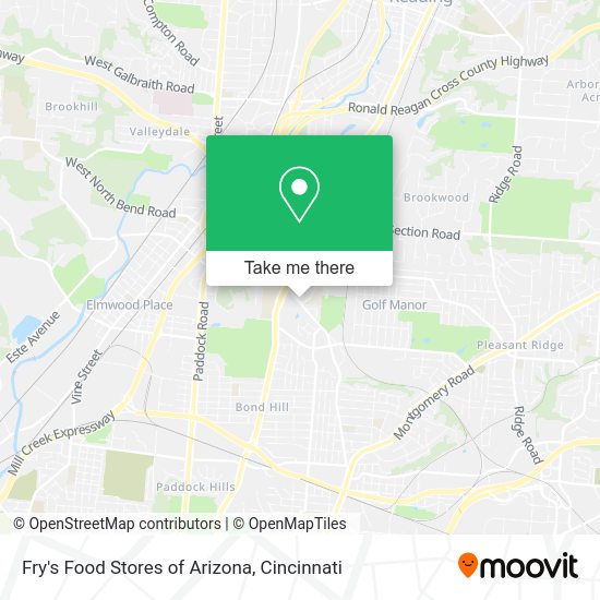 Fry's Food Stores of Arizona map