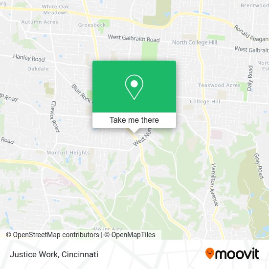Justice Work map