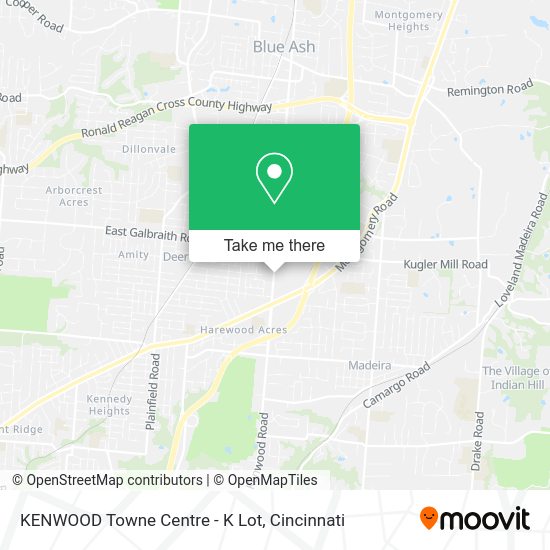KENWOOD Towne Centre - K Lot map